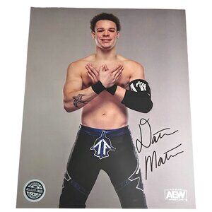 Dante Martin "Top Flight" Autographed AEW Wrestling 8x10 Photo, 100% Authentic